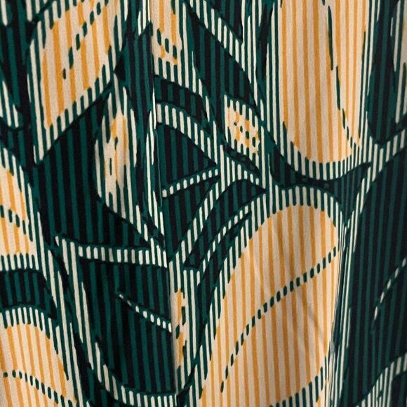 London Time Women's Summer Dress 14W Green & Beach V-Neck - Picture 8 of 8